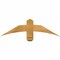 Ekena Millwork Bellingham Rough Sawn Timber Gable Bracket, Western Red Cedar, 36"W x 10"H x 2"D x 4"F, 7/12 Pitch GBW036X10X0204BEL00RWR - alternate 1